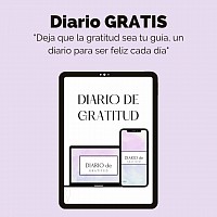 El diario de gratitud digital es una herramienta diseñada para ayudarte a cultivar una actitud positiva y agradecida en tu vida diaria. Este diario te brinda la oportunidad de reflexionar sobre las cosas buenas que te suceden y te permite expresar tu gratitud por ellas.  Al utilizar este diario, podrás:  1. Practicar la gratitud diaria: El diario te guía para que registres al menos tres cosas por las que te sientas agradecido cada día. Esto te ayuda a enfocarte en lo positivo y a apreciar las pequeñas bendiciones de la vida.  2. Mejorar tu bienestar emocional: Al expresar tu gratitud, puedes experimentar un aumento en tu estado de ánimo y en tu nivel de felicidad. La gratitud ha sido asociada con una mayor satisfacción con la vida y una reducción en los sentimientos de estrés y ansiedad.  3. Cultivar la resiliencia: La práctica regular de la gratitud puede fortalecer tu resiliencia emocional, ayudándote a enfrentar los desafíos de la vida de manera más positiva y constructiva.  4. Crear un registro de tus momentos felices: El diario de gratitud digital te permite mantener un registro de todas las cosas positivas que te suceden a lo largo del tiempo. Puedes mirar hacia atrás en tus entradas anteriores y recordar momentos felices y gratificantes.  ¡Descarga ahora mismo el diario de gratitud digital y comienza a cultivar una actitud de gratitud en tu vida diaria! Aprende a apreciar las pequeñas cosas y a encontrar la felicidad en lo cotidiano. Haz clic en el enlace a continuación para obtener tu copia gratuita.